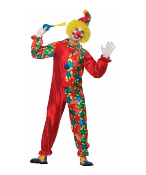 Rainbow Clown Men Costume