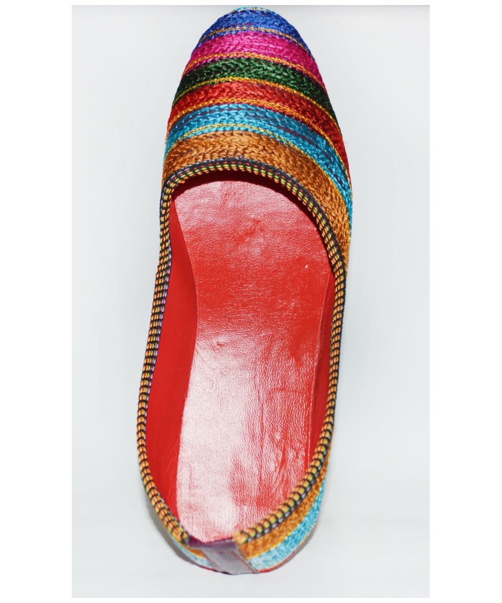 Colorful Artisan Handcrafted Slippers From India
