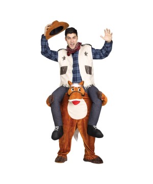 Riding On Shoulder Cowboy Men Costume