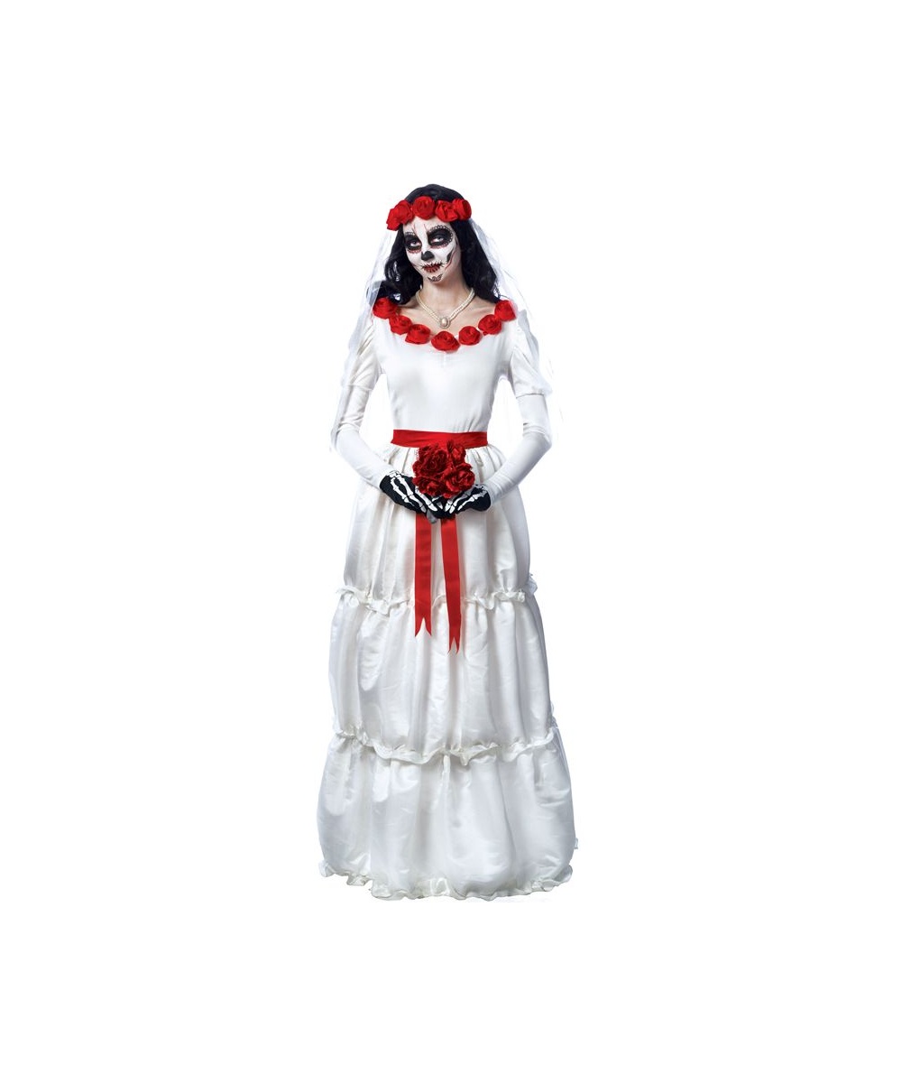 Day Of The Dead Bride Women's Costume Dress