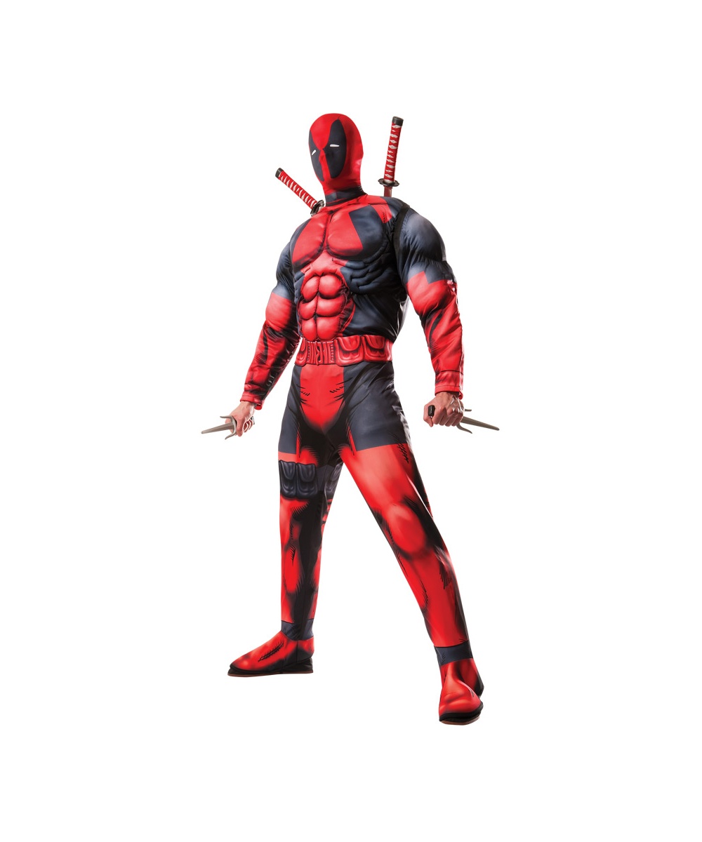 Deadpool Mens  Muscle Chest Costume