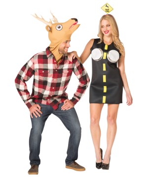 Deer And Headlights Couple Costume