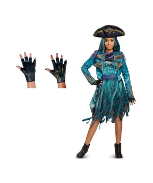 Girls Descendants 2 Uma Costume And Gloves