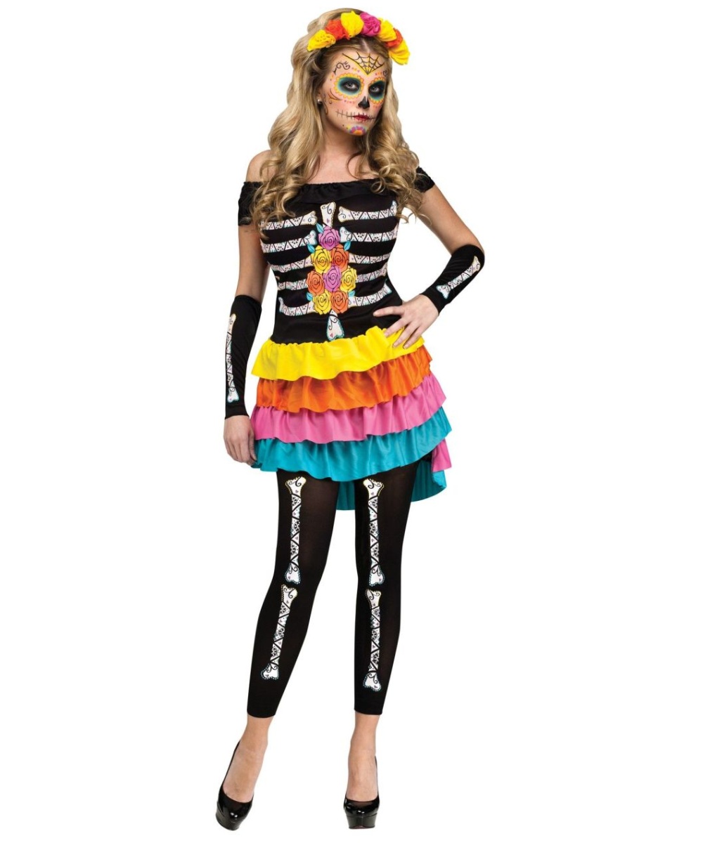 Dia De Los Muertos Honey Womens Costume