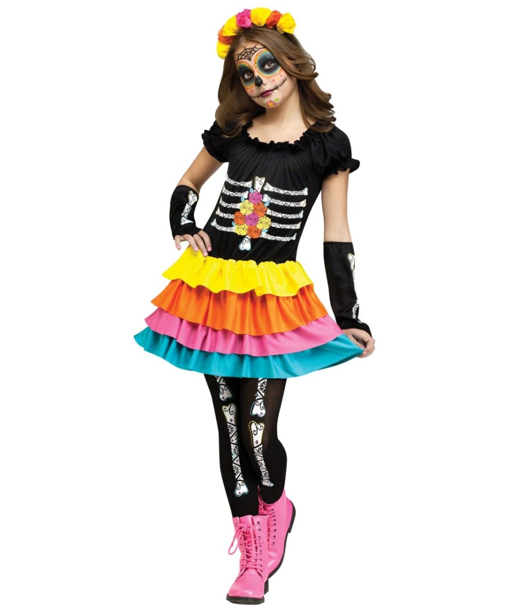 Dia De Los Muertos Sweetie Girls Costume