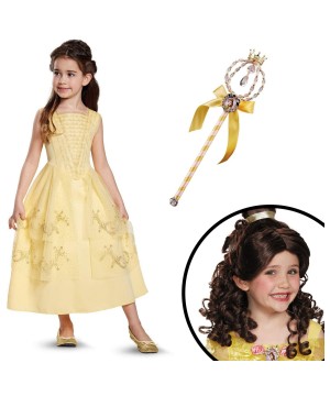 Disney Princess Belle Girls Costume Kit