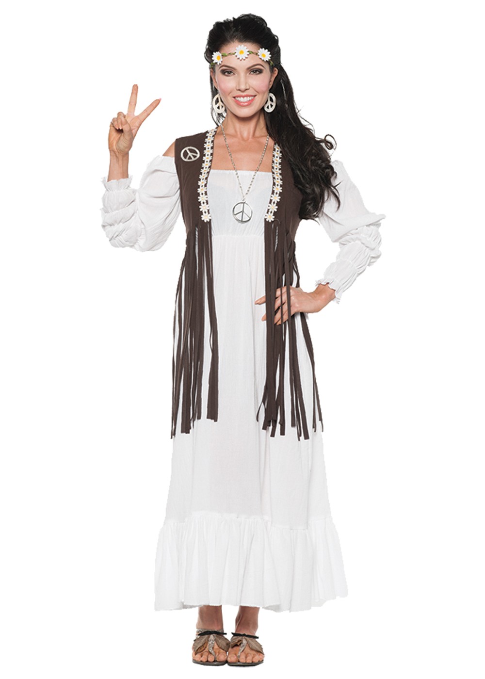 Earth Peace Hippie Woman Costume