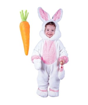 Easter Bunny Baby Boy And Carrot Prop Costume Set