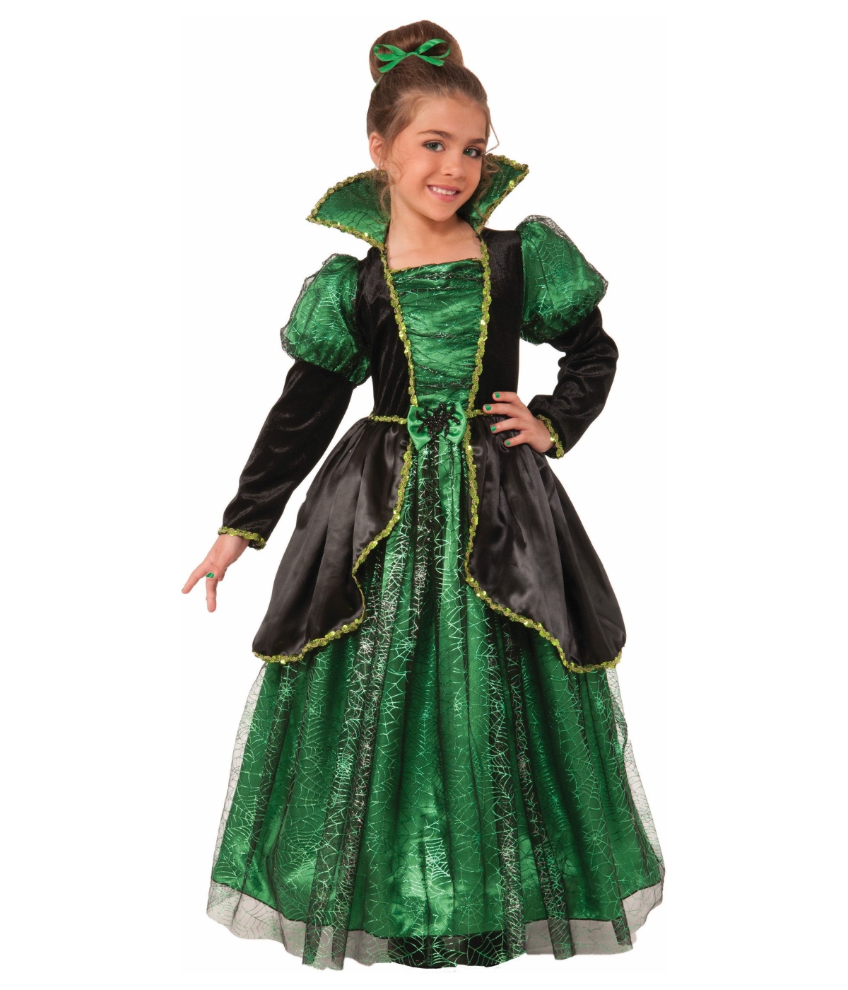 Emerald Style Witch Princess Big Girls Costume