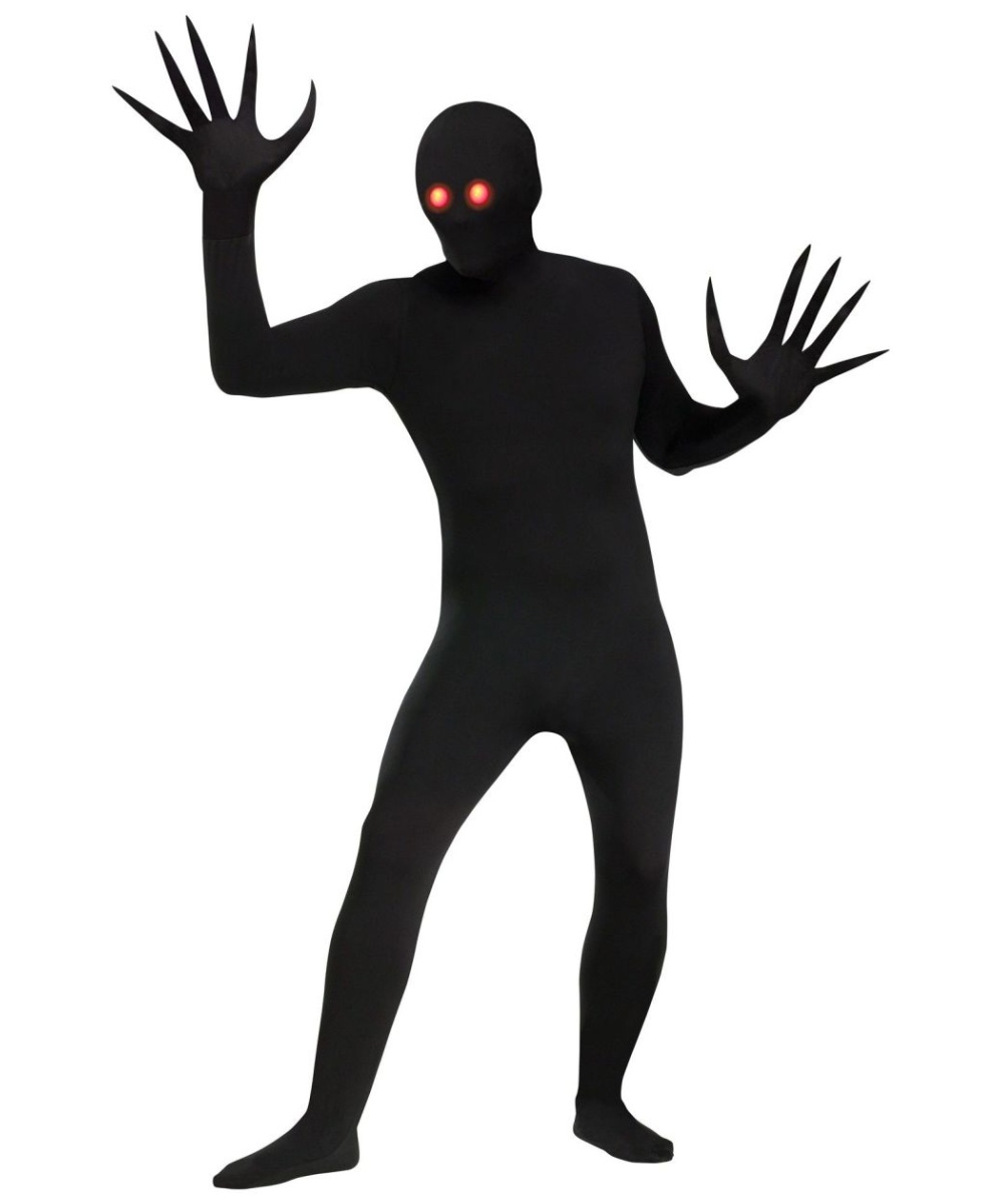 Glowing Eyes Shadow Demon Skin Suit Unisex  Costume