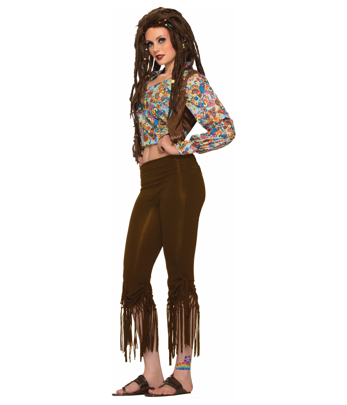 1960s Hippie Fringed Style Women Pants