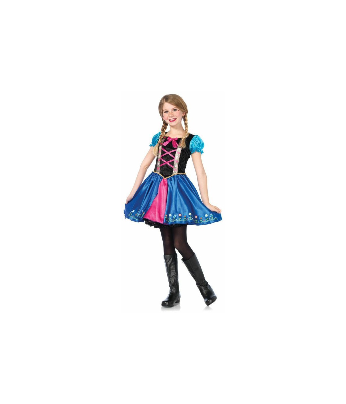 Disney Frozen Anna Inspired Alps Princess Girls Costume Dress Up