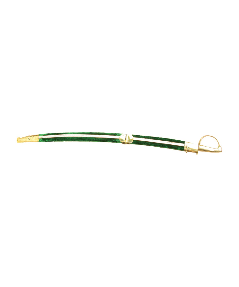 Green Cavalry Sword Costume Accessory