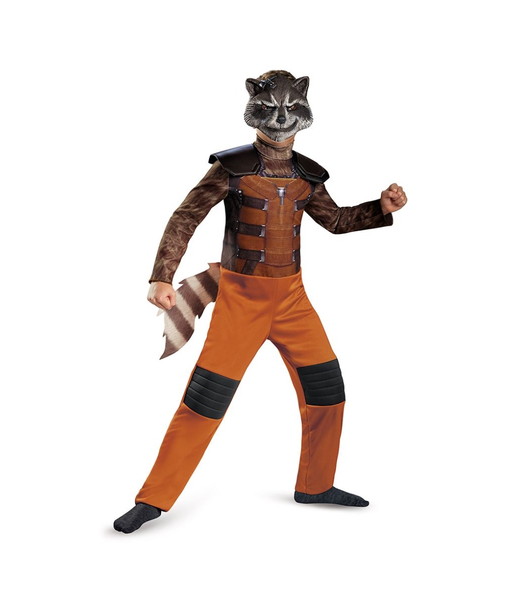 Guardinas Of The Galaxy Rocket Raccoon Boys Costume