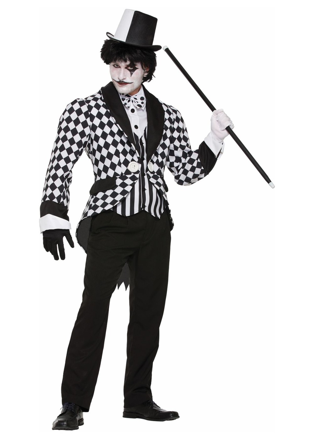 Harlequin Tail Coat Costume For Men