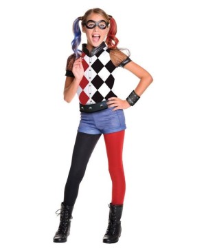 Suicide Squad Harley Quinn Girls Costume