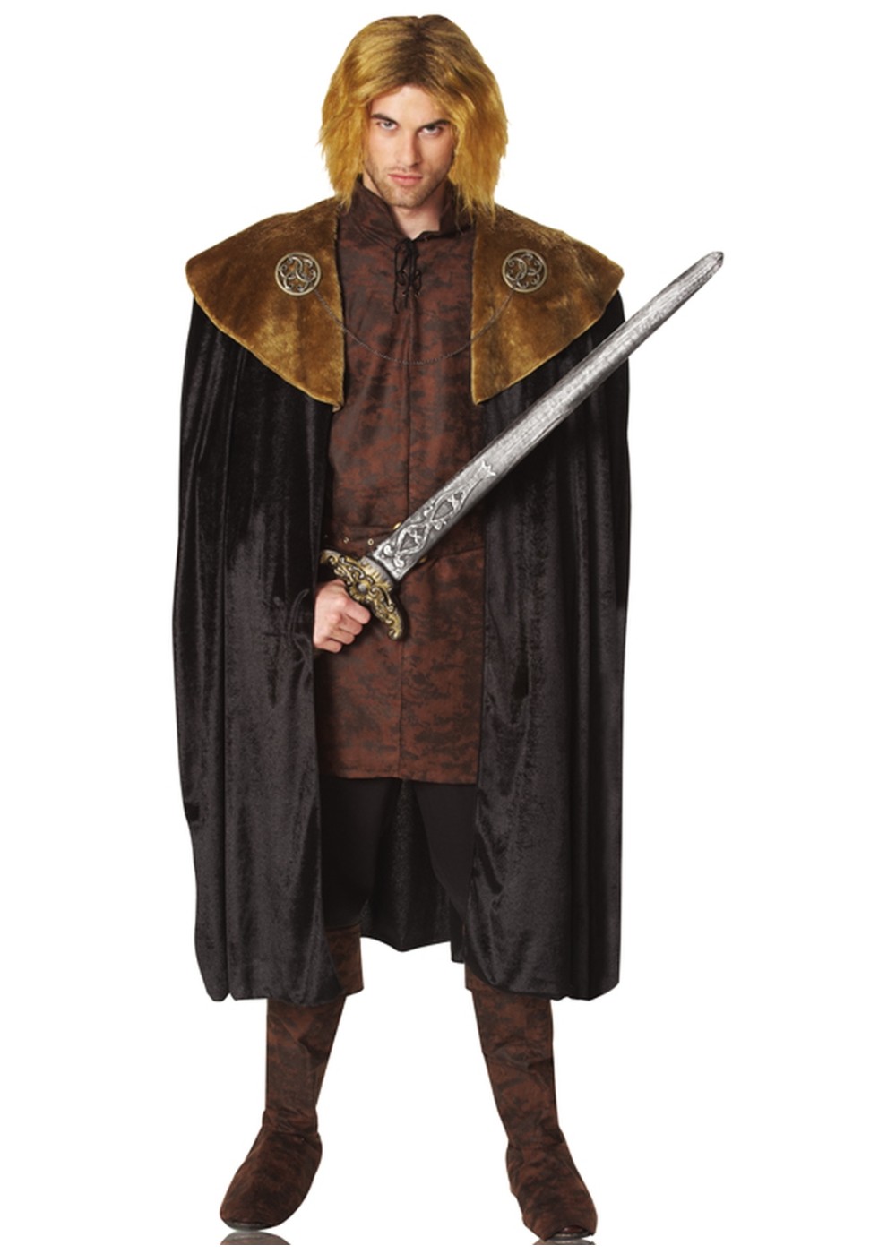 Mens Medieval King Cape