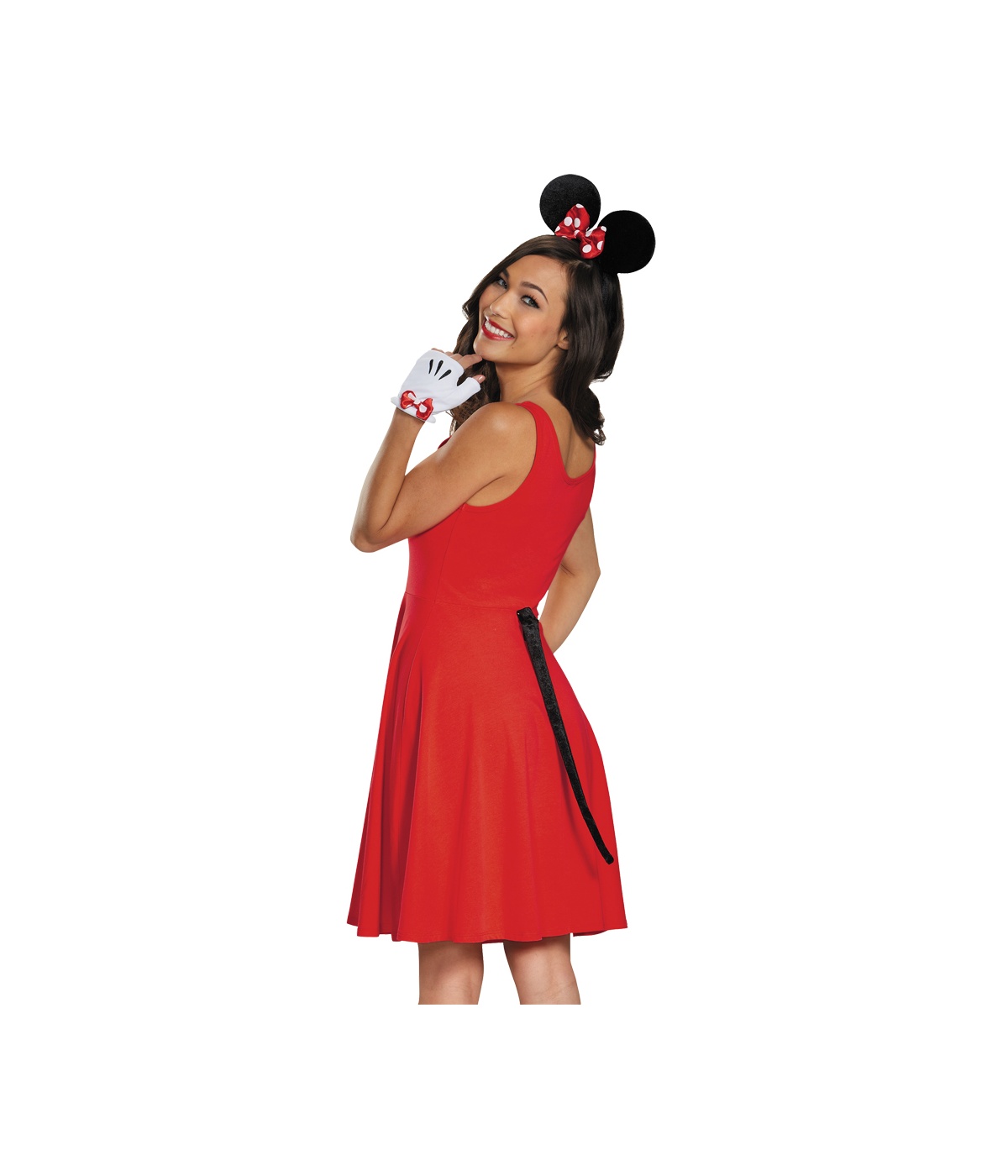Disney Minnie Mouse Ears Gloves And Tail Women Costume Set