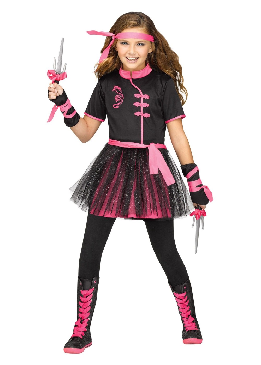 Miss Ninja Big Girls Costume