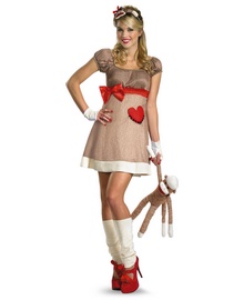 Ms Sock Monkey  Costume