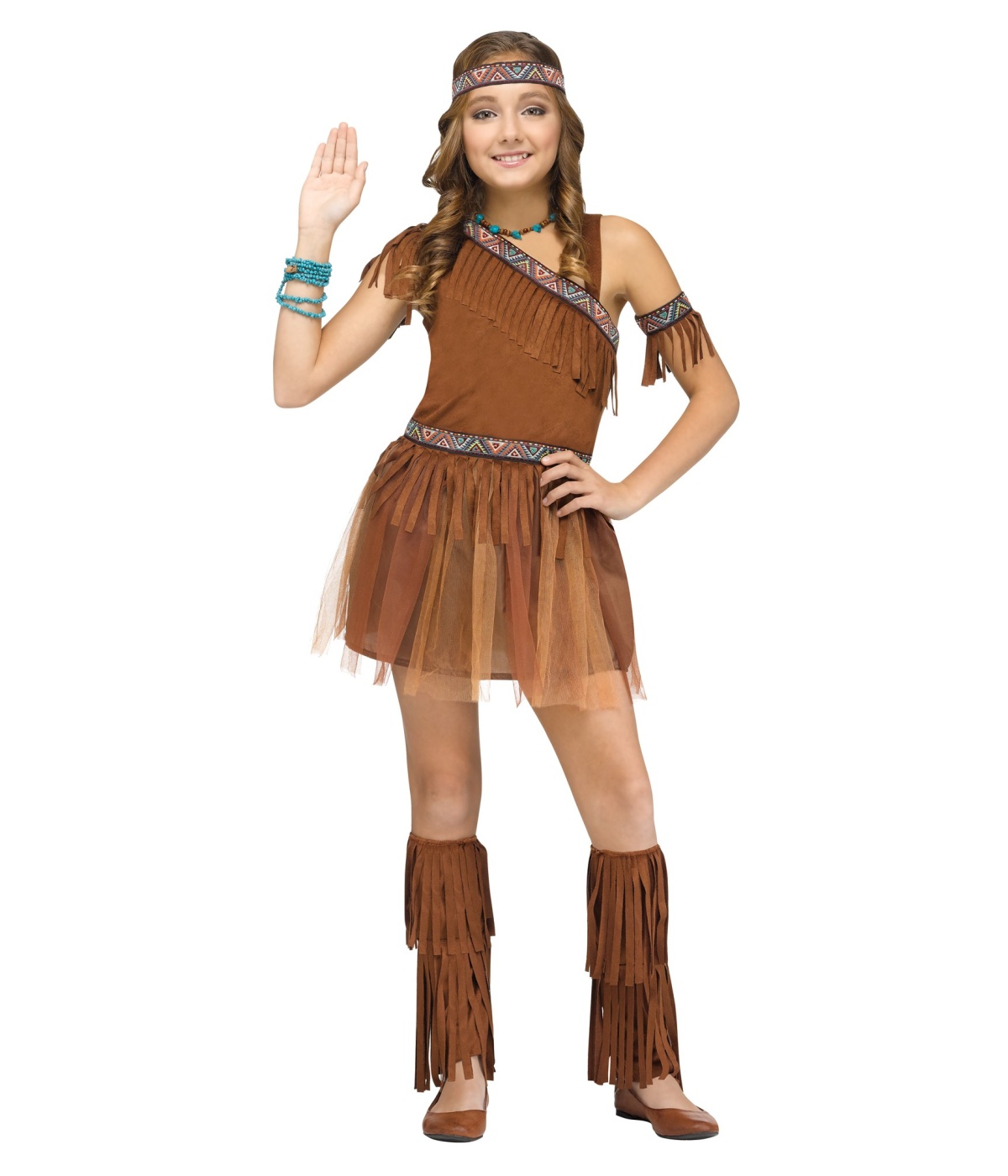 Native American Indian Thanksgiving Girls Costume