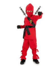 Ninja Kids Costume Red