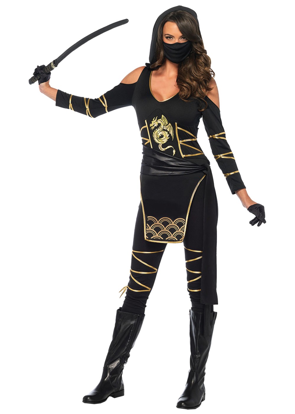Black Stealth Ninja Woman Costume