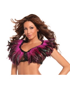 Pink  Feather Shrug