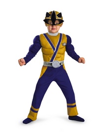 Power Ranger Samurai Gold Ranger Muscle Kids Costume