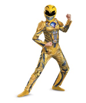 Kids Yellow Power Ranger Movie Costume