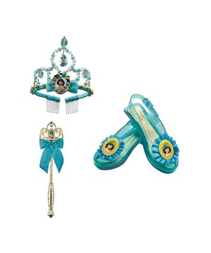 Princess Jasmine Wand Shoes And Tiara Costume Set