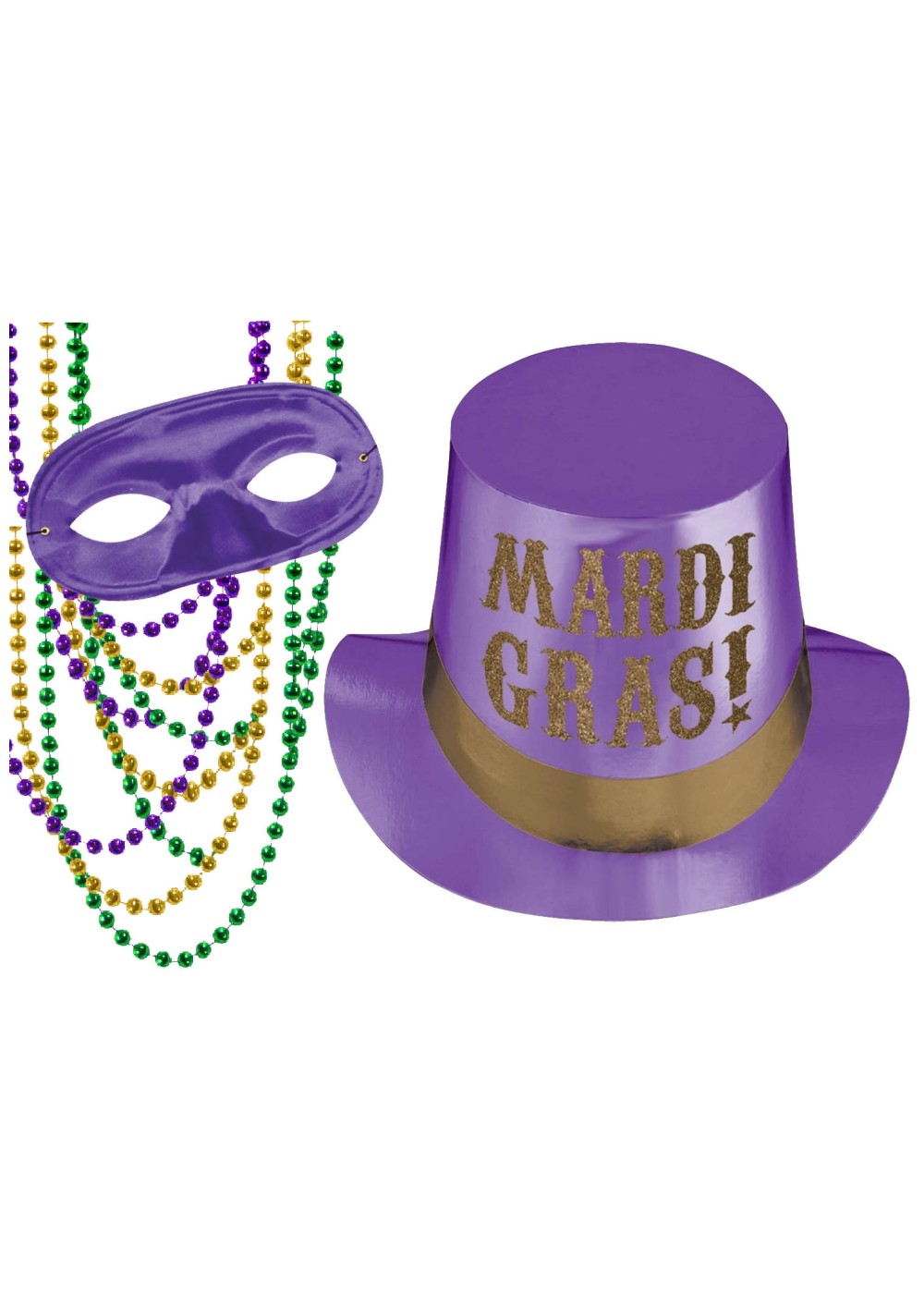 Purple Mardi Gras Accessory Kit