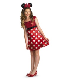 Red Minnie Mouse Kids Tween Costume