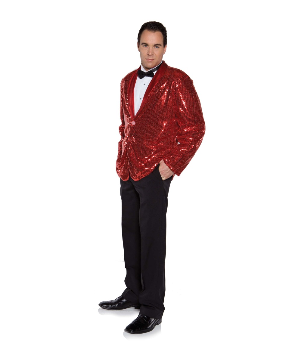 Red Sequin Mens Jacket