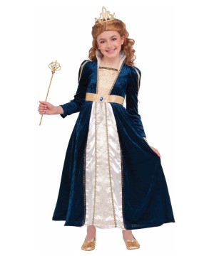Navy Blue Princess Girls Costume