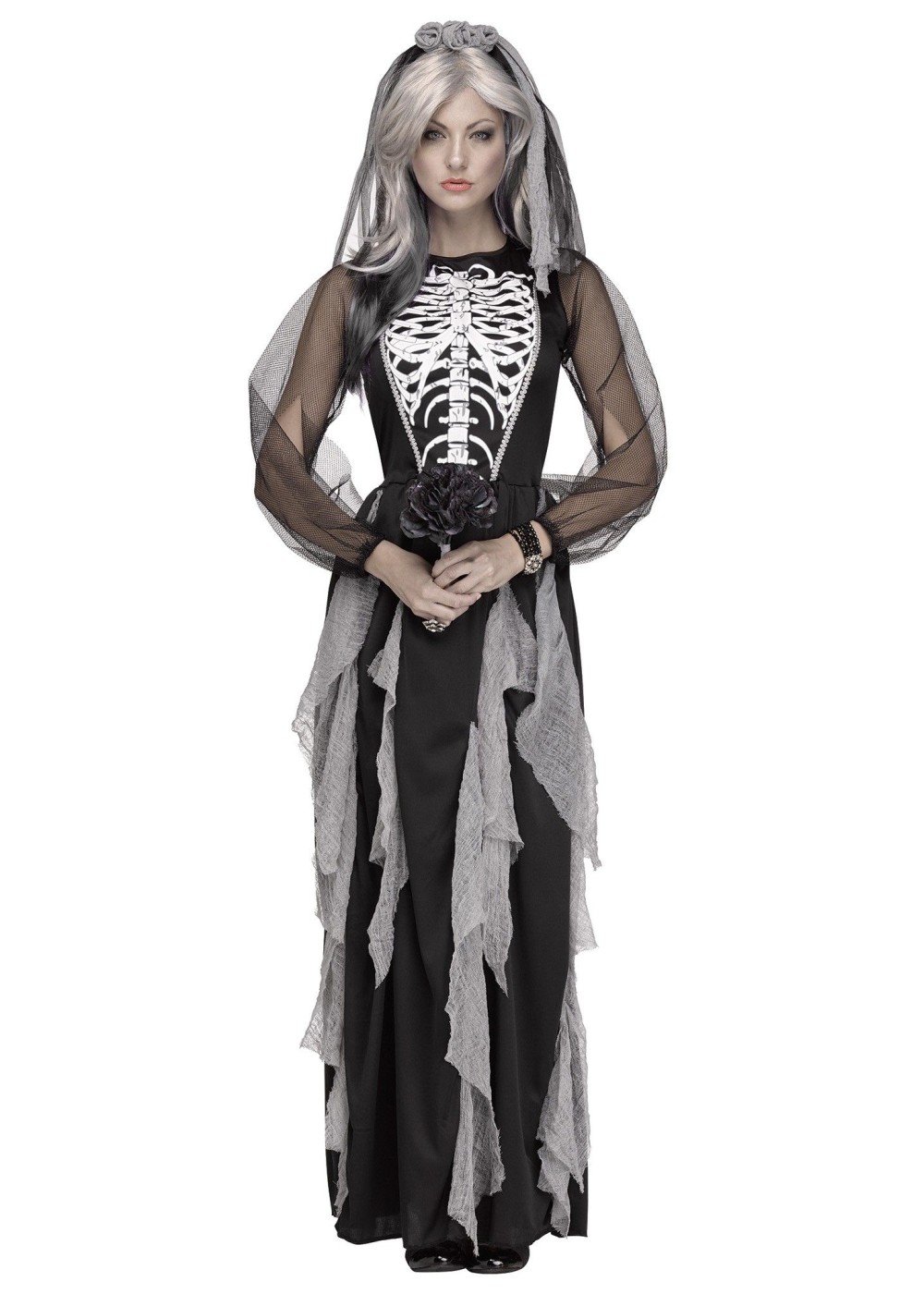 Bride Of The Night Skeleton Woman Costume