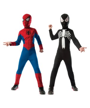 Boys Spiderman Venom Reversible Costume
