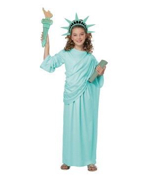 Girls Statue Of Liberty Costume