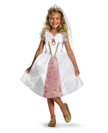 Tangled Rapunzel Wedding Gown Girls Costume