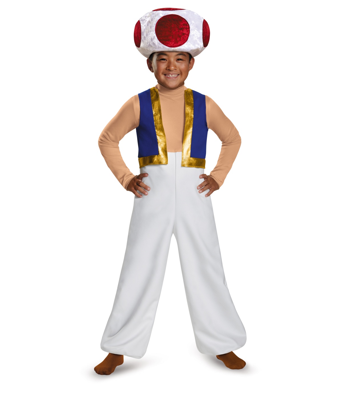 Toad Boys Super Mario Costume Nintendo Video Game Mushroom