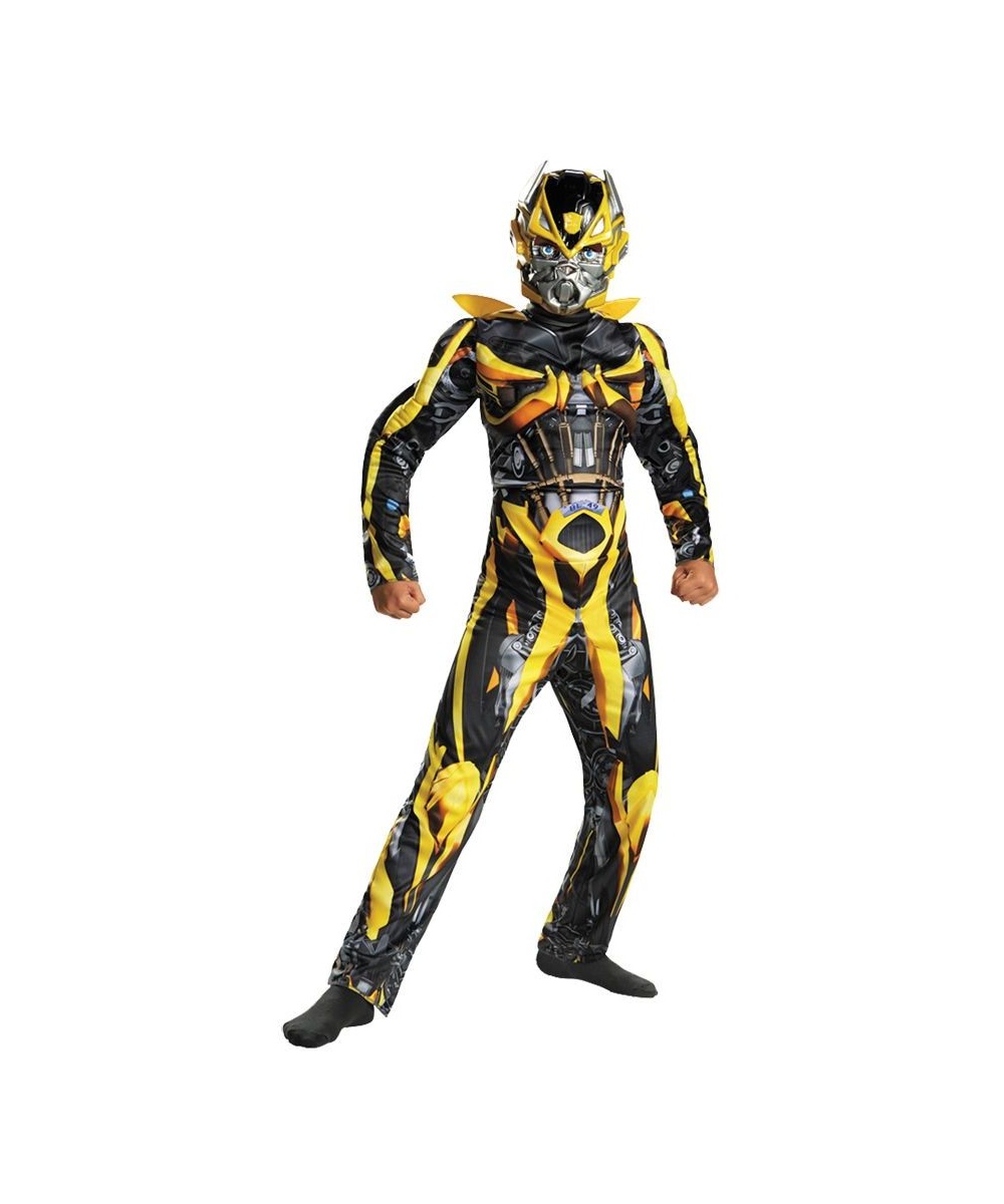 Transformers Movie Bumblebee Boys Muscle Costume