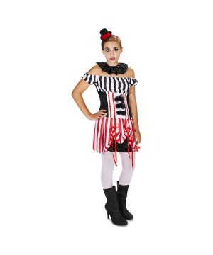 Traveling Circus Clown Teen Girls Costume