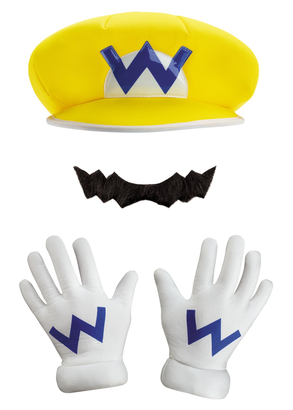 Super Mario Brothers Wario Men Costume Set