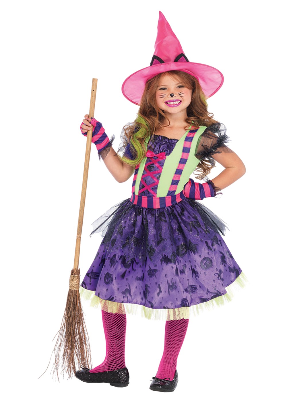 Witch Kitty Girls Costume