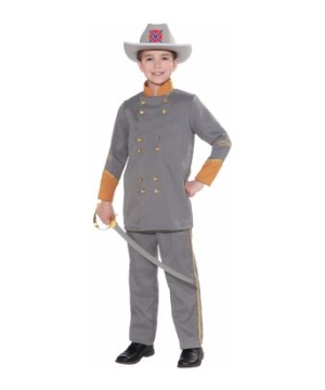 Confederate Officer Kids Costume