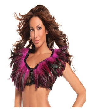 Pink  Feather Shrug