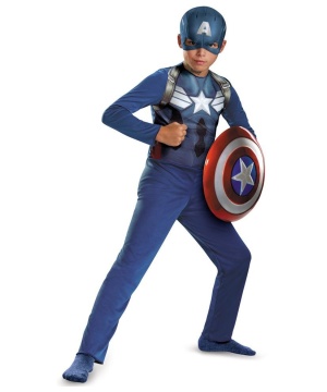 Officially Licensed Captain America New Movie Basic Boys Costume