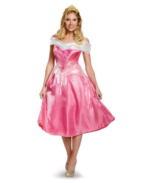 Disney Sleeping Beauty Princess Aurora Classic Womens Pink Costume