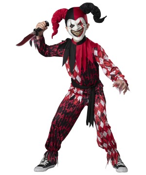 Evil Jester Boys Costume