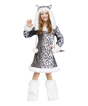 Girls Snow Leopard Halloween Costume